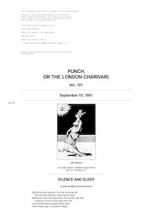 Punch, or the London Charivari, Volume 101, September 19, 1891