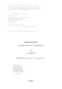Lizzy Glenn - or, The Trials of a Seamstress
