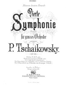 Partition Piano 1, Symphony No.4, F minor, Tchaikovsky, Pyotr