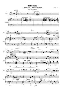 Partition , Waldhaus, partition complète, Stifteriana, Sieben Bilder für Violine und Klavier nach den sieben Kapiteln aus Adalbert Stifters Hochwald