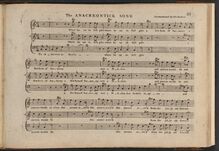 Partition complète, pour Star-Spangled Banner, Original title: The Anacreontic Song par John Stafford Smith