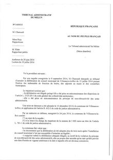 Délibération TA Melun - Indemnités élus Villeneuve-le-Roi