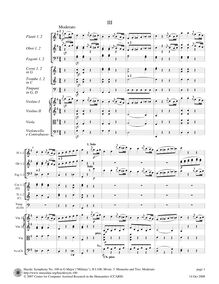 Partition , Menuet—Trio, Symphony No.100 en G major, “militaire”