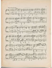 Partition , Allegretto pastorale., Piano Sonata No.3 en A minor, Op.80