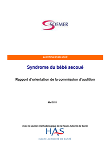 Recommandation  Syndrome du bébé secoué - Syndrome du bébé secoué - Rapport d orientation de la commission d audition
