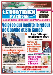 Le Quotidien d’Abidjan n°3059 - du lundi 29 mars 2021