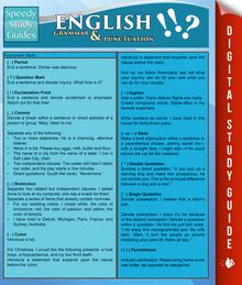 English Grammar & Punctuation (Speedy Study Guides)