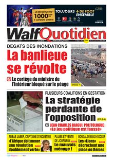 Walf Quotidien n°8822 - du Lundi 23 août 2021