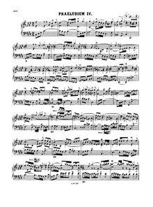 Partition Prelude et Fugue No.4 en C♯ minor, BWV 873, Das wohltemperierte Klavier II par Johann Sebastian Bach