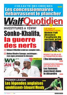 Walf Quotidien n°8874 - du lundi 25 octobre 2021