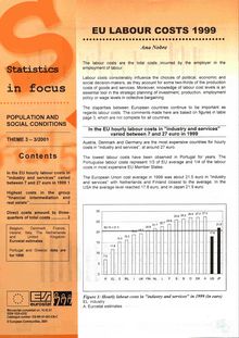 3/01 STATISTIQUES EN BREF - POPULATION ET CONDITIONS SOCIALES