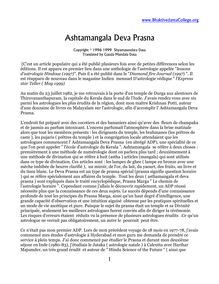 French - Ashtamangala Deva Prasna
