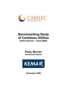 Carilec Final Report Benchmark 2004 Anonymous