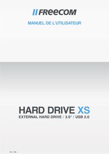 Notice Disque dur externe Freecom  Hard Drive XS