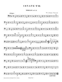 Partition timbales, église Sonata, Church Sonata No.12Church Sonata No.14
