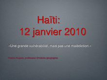 Haïti: janvier
