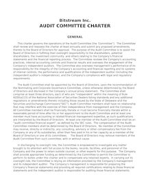 Bitstream-Audit Committee Charter