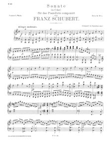 Partition complète, Piano Sonata No. 2 en C major, Schubert, Franz par Franz Schubert