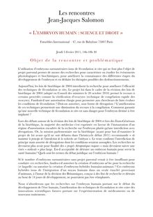 Présentation - Les rencontres Jean-Jacques Salomon