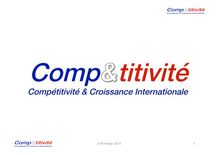 Compétitivité & Croissance Internationale : quelques mythes et quelques réalités