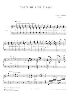 Partition complète, Fantaisie pour harpe, Op.95, Fantasy for Harp
