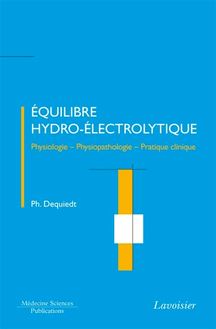 Equilibre hydro-électrolytique