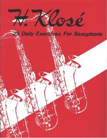 Partition Complete Book, 25 Exercices journaliers pour le Saxophone