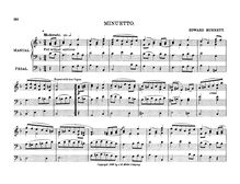 Partition complète, Minuetto, F major, Bunnett, Edward