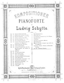 Partition complète, Poetiske Studier, Op.40, Schytte, Ludvig
