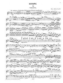 Partition de violon, violon Sonata No.2, Op.42, B flat major
