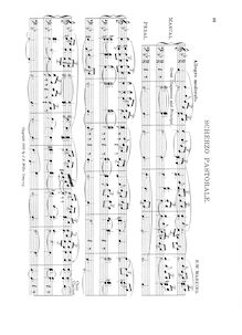 Partition complète, Scherzo Pastorale, B♭ major, Wareing, Herbert Walter
