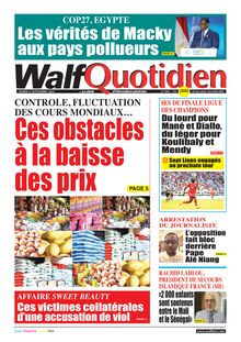 Walf Quotidien n°9184 - du mardi 8 novembre 2022