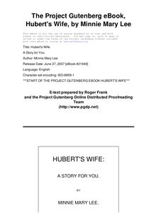 Hubert s Wife - A Story for You