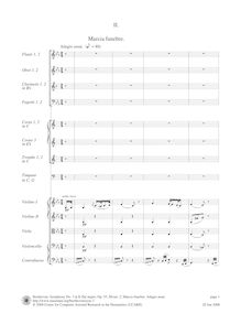Partition , Marcia funebre. Adagio assai, Symphony No.3, Op.55, Eroica