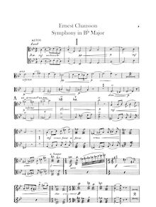 Partition altos, Symphony en B-flat major, Chausson, Ernest