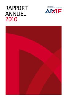 Autorité des marchés financiers : rapport annuel 2010