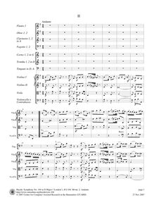 Partition , Andante, Symphony No. 104, London/Salomon, D Major, Haydn, Joseph