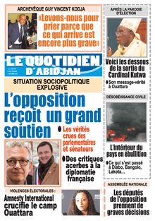 Le Quotidien d’Abidjan n°2970 - du mardi 17 novembre 2020