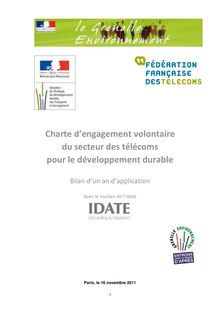Charte d engagement volontaire du secteur des télécoms pour le ...