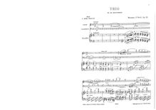 Partition complète et parties, Piano Trio en un mouvement, Op.32