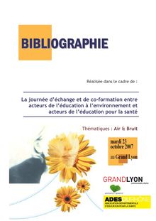 Bibliographie Santé-Air-Bruit - Bibliographie Education ...