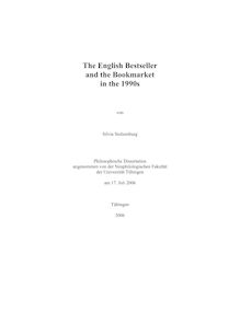 The English bestseller and the bookmarket in the 1990s [Elektronische Ressource] / von Silvia Stolzenburg