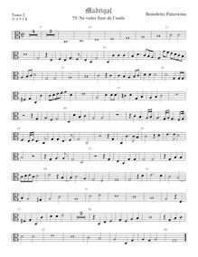 Partition ténor viole de gambe 3, alto clef, Madrigali a 5 voci, Libro 7 par Benedetto Pallavicino