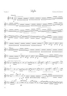 Partition violon 2, Pièces Pittoresques, Chabrier, Emmanuel par Emmanuel Chabrier