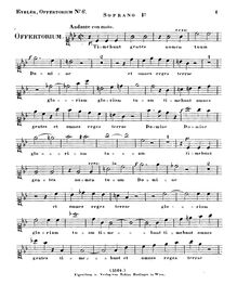 Partition Soprano 1, Timebunt Gentes, Offertorium, HV 87, c minor