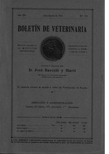 Boletín de Veterinaria: Revista de Ciencia..., n. 195 (1926)