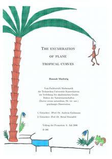 The enumeration of plane tropical curves [Elektronische Ressource] / Hannah Markwig