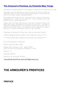 The Armourer s Prentices