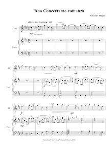 Partition II MOV..flûte-piano-romanza, duo-flûte-piano, Mojica, Natanael