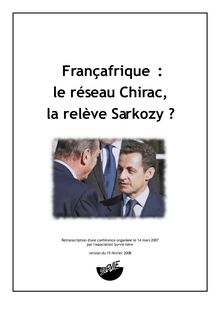 Sakozy et l Afrique- l anti Chirac